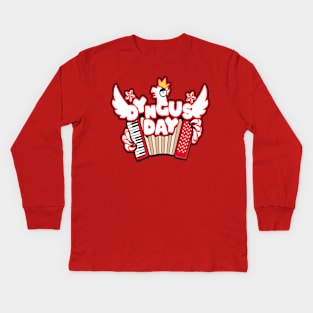 Dyngus Day Eagle Kids Long Sleeve T-Shirt